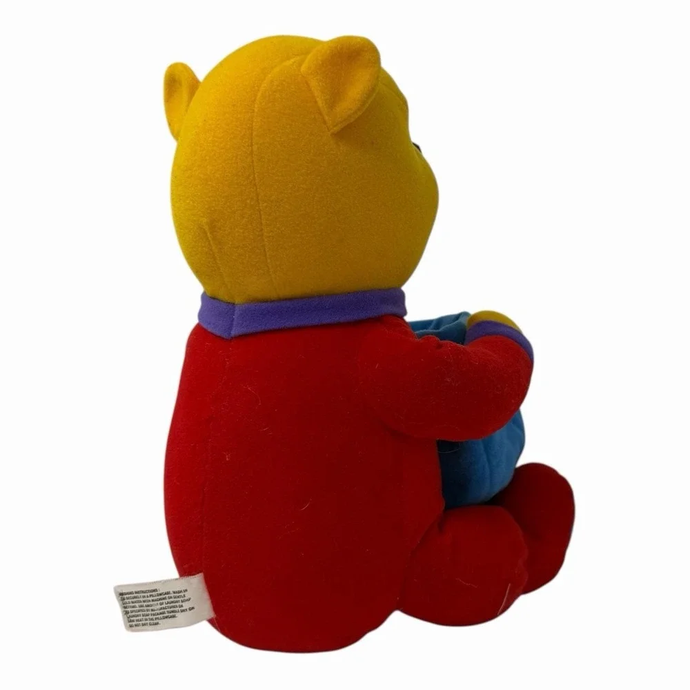 Disney Winnie the Pooh Sensory Plush Toy with Pouch and Butterfly Teether